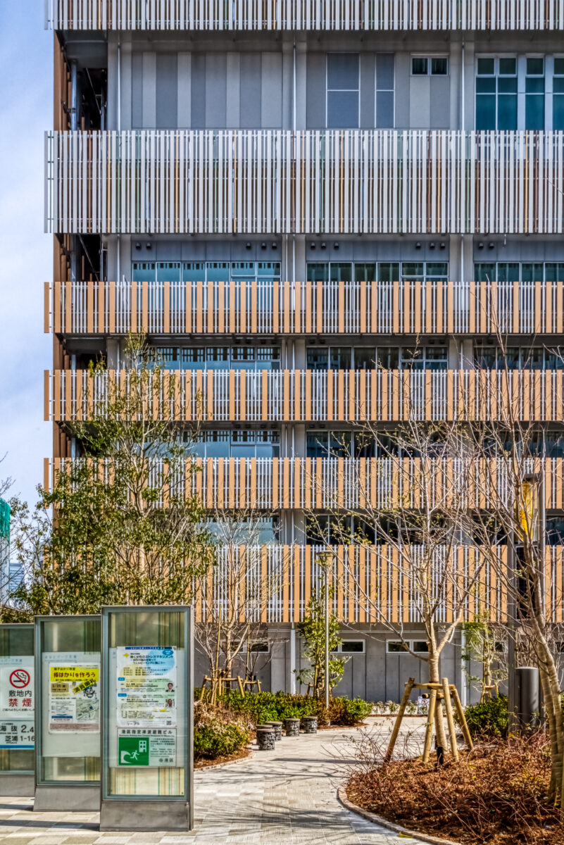 【プラスッドルーバー施工事例】港区立芝浜小学校