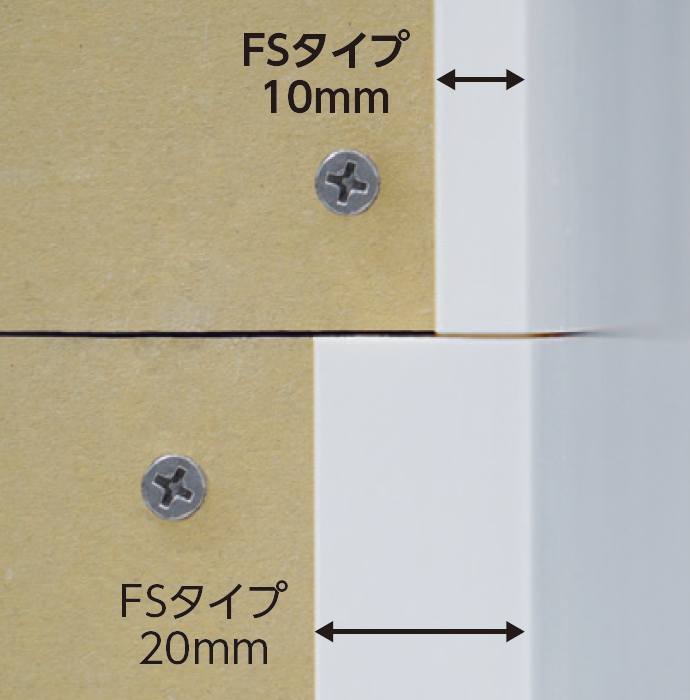 浴室樹脂開口枠　UB枠FSタイプ（戸建住宅用）製品断面図