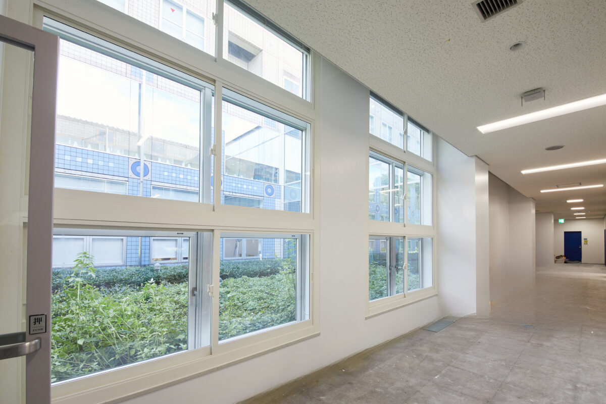 【樹脂製内窓メルツエンサッシ施工事例】 城西大学 坂戸キャンパス
