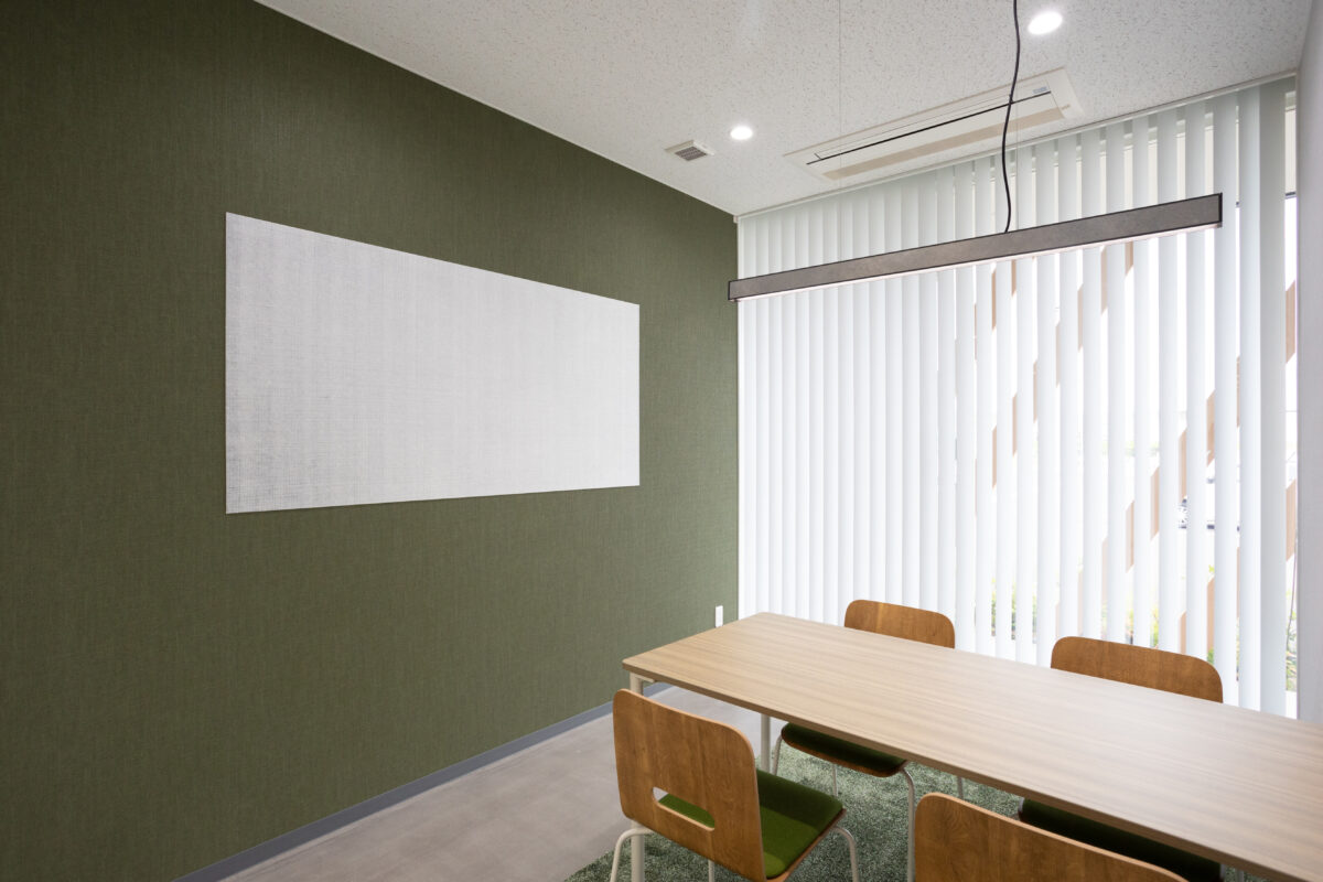 【越柊施工事例】伝統工芸を事務所のアクセントに