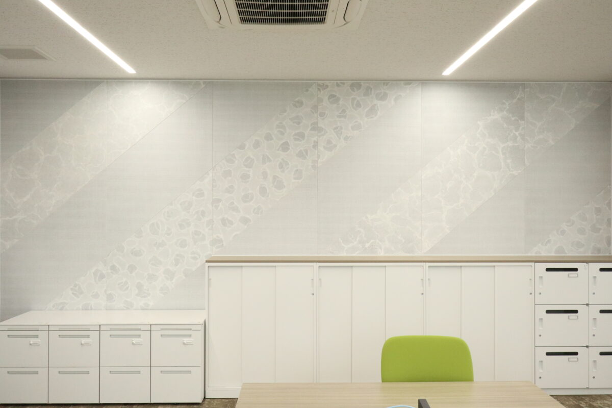 【越柊施工事例】伝統工芸を事務所のアクセントに