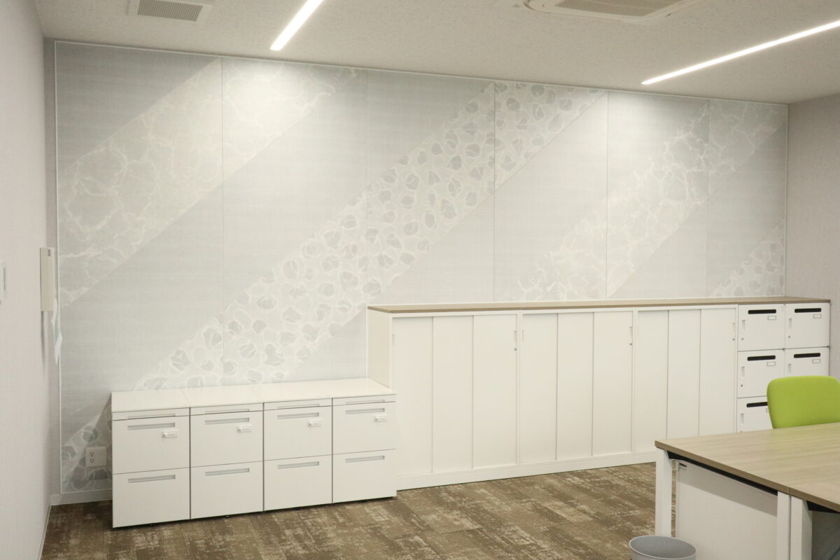 【越柊施工事例】伝統工芸を事務所のアクセントに